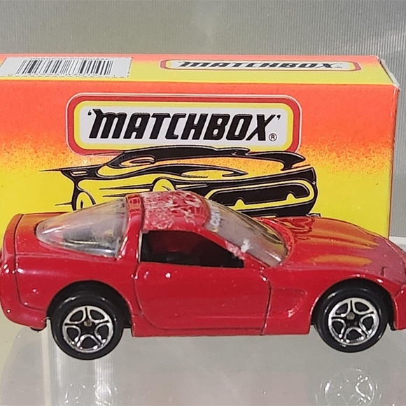 Vintage Red 1997 Chevrolet Corvetter C5 Matchbox w/Box - Picture 1 of 4